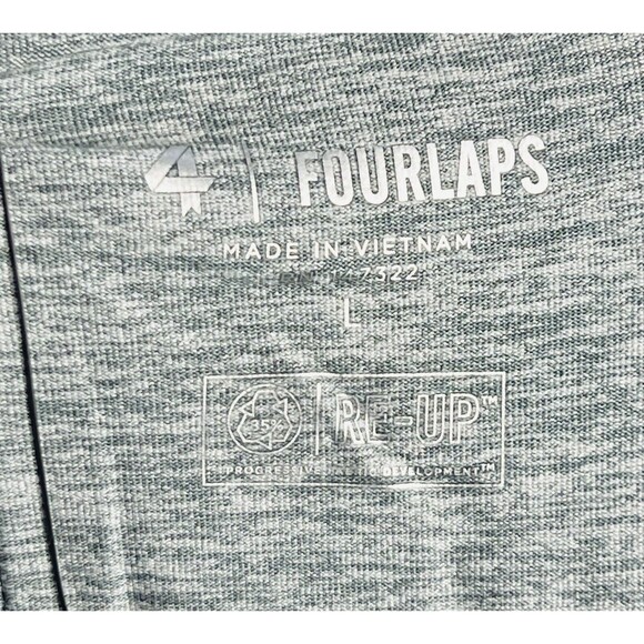 Fourlaps Stratus Wrap Cardigan Heather Gray Belted Robe Comfort Leisure Preppy - Picture 11 of 16